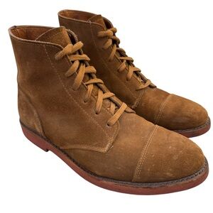 WALK-OVER Vintage Humbold Suede Cap Toe Ankle Boots Brown Men’s Size 7.5